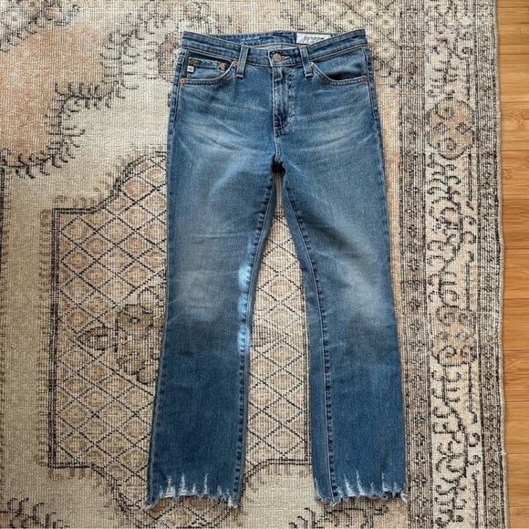 Ag Adriano Goldschmied Denim - AG Jodi High Rise slim Flare Crop Jeans